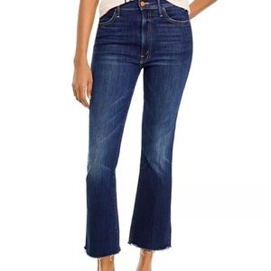 Mother Jeans-The Hustler Ankle Fray in “Teaming Up” wash